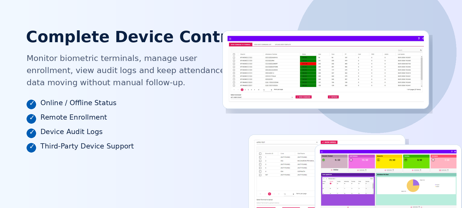 Biometric attendance integration with LotusHRM