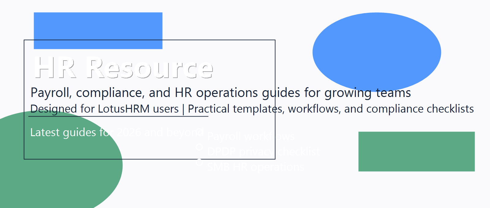 LotusHRM guides and resource library